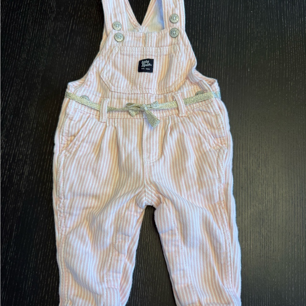 OshKosh B'gosh Pink Striped Overalls